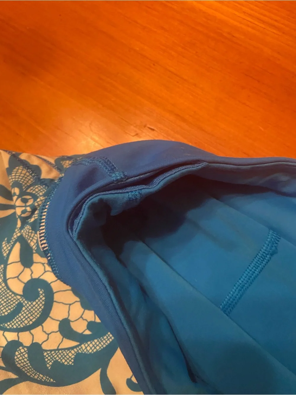 Lululemon Run: Chase Me Skirt Laceoflage Polar Cream Beaming Blue size 10